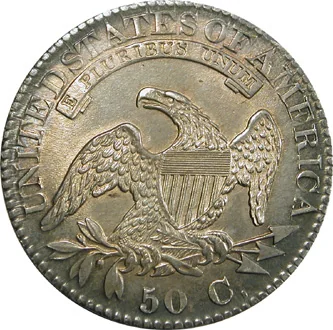 Capped Bust half dollar, reverse