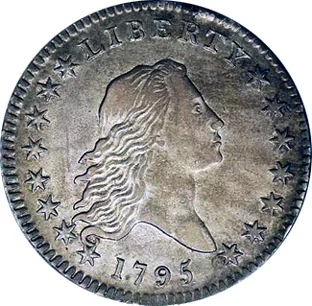 Flowing Hair half dollar, obverse