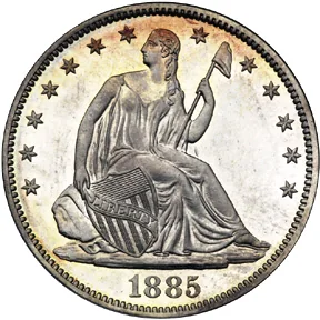 Seated Liberty half dollar, obverse