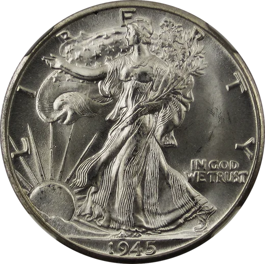 Walking Liberty half dollar, obverse